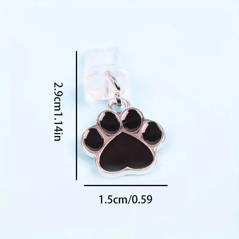 Pendentif de prise anti-poussière de téléphone griffe de chat mignon, adapté pour iPhone, Samsung, interface de type C, accessoire de décoration