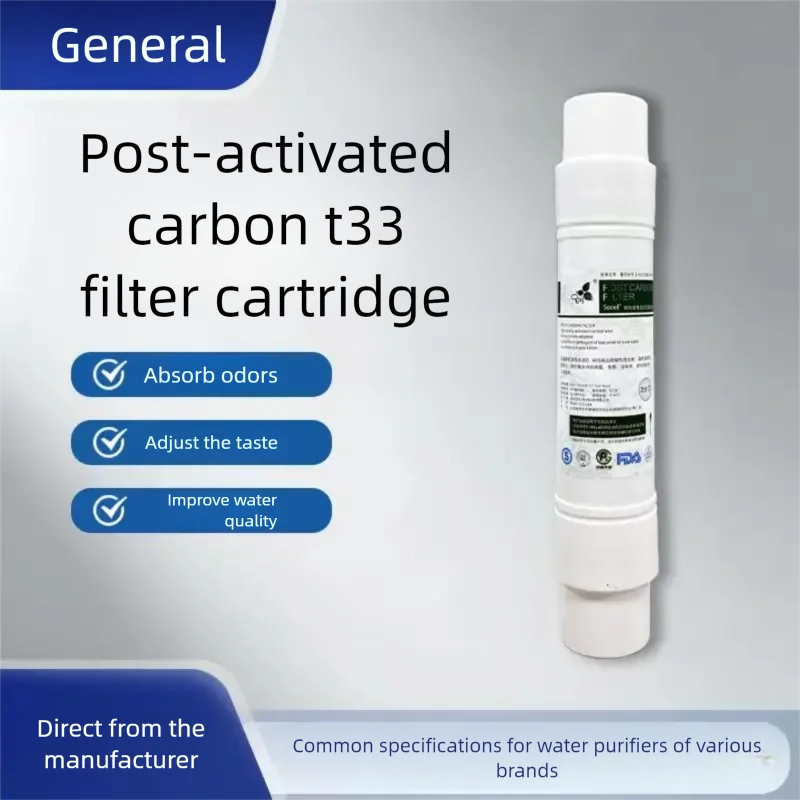 Large T33 Post Coconut Shell Activated Carbon Filter, 3/8