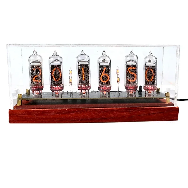 Vintage Clock Nixie IN - 14 Glow Tube Clock Soviet Union IN14 Electronic Digital Clock Creative Computer Desktop Decoration