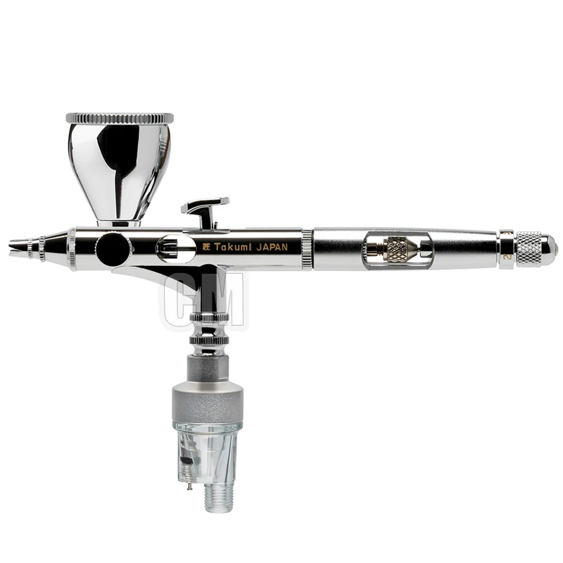 ANEST IWATA Airbrush ICM350T Custom Micron Takumi Side Feed Dual Action Airbrush for Model Spraying Art Painting 0.18mm 7ml