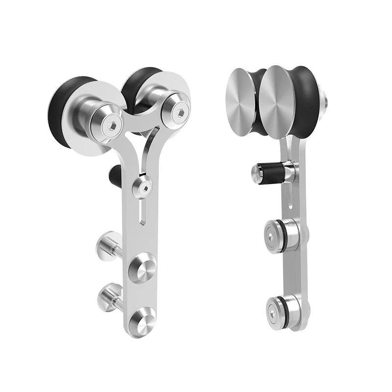 Imagem -05 - Lwzh Deslizante Barn Door Hardware Rollers Conjunto para Única Porta Hardware Acessórios Loft Door Only Rollers Aço Inoxidável