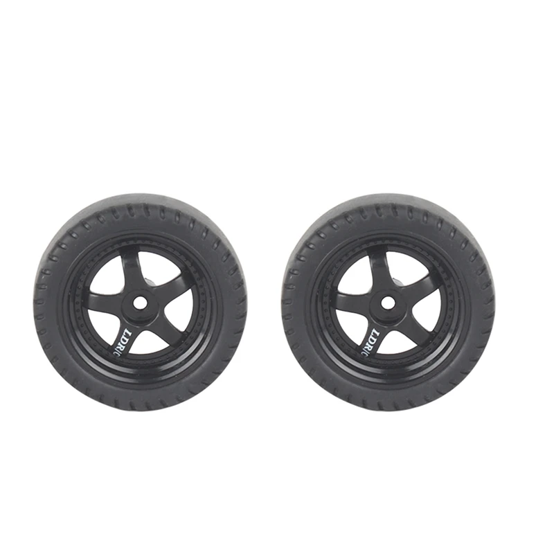 4 Piece RC Drift Tire Wheel Hard Tyre RC Parts Black For LDRC LD1201 P06 WPL B14 B24 C14 C24 C34 C44 RC Car Upgrade Accessories