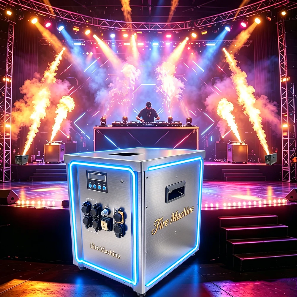 1000W High Pressure DMX512 Flame Projector 5-8M Liquid Fuel Fire Column Machine Stage Special Effect Equipment Outdoor Device