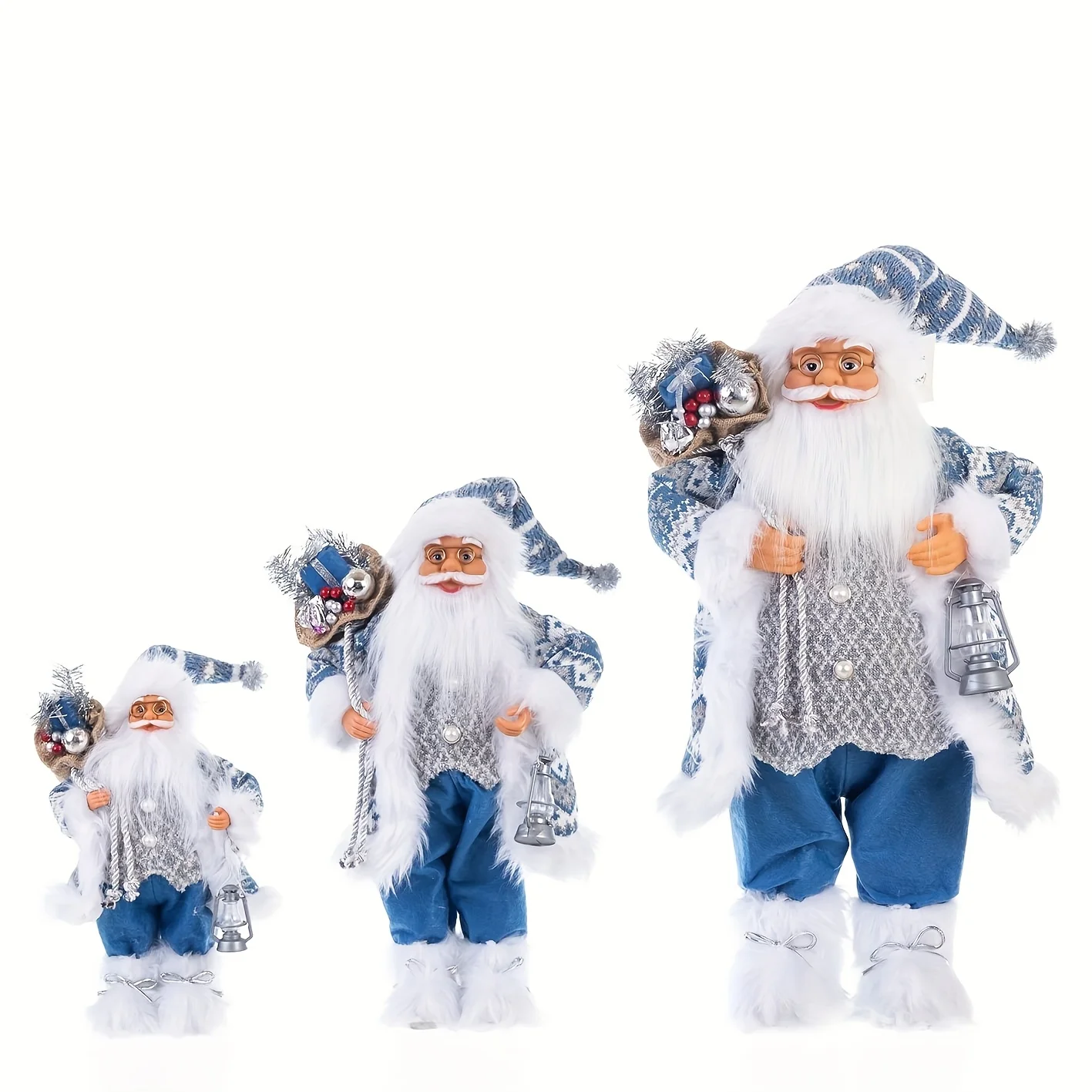 Blue and white Santa Claus holiday, home decoration Christmas decoration, Christmas gifts, New Year decoration perfect choice