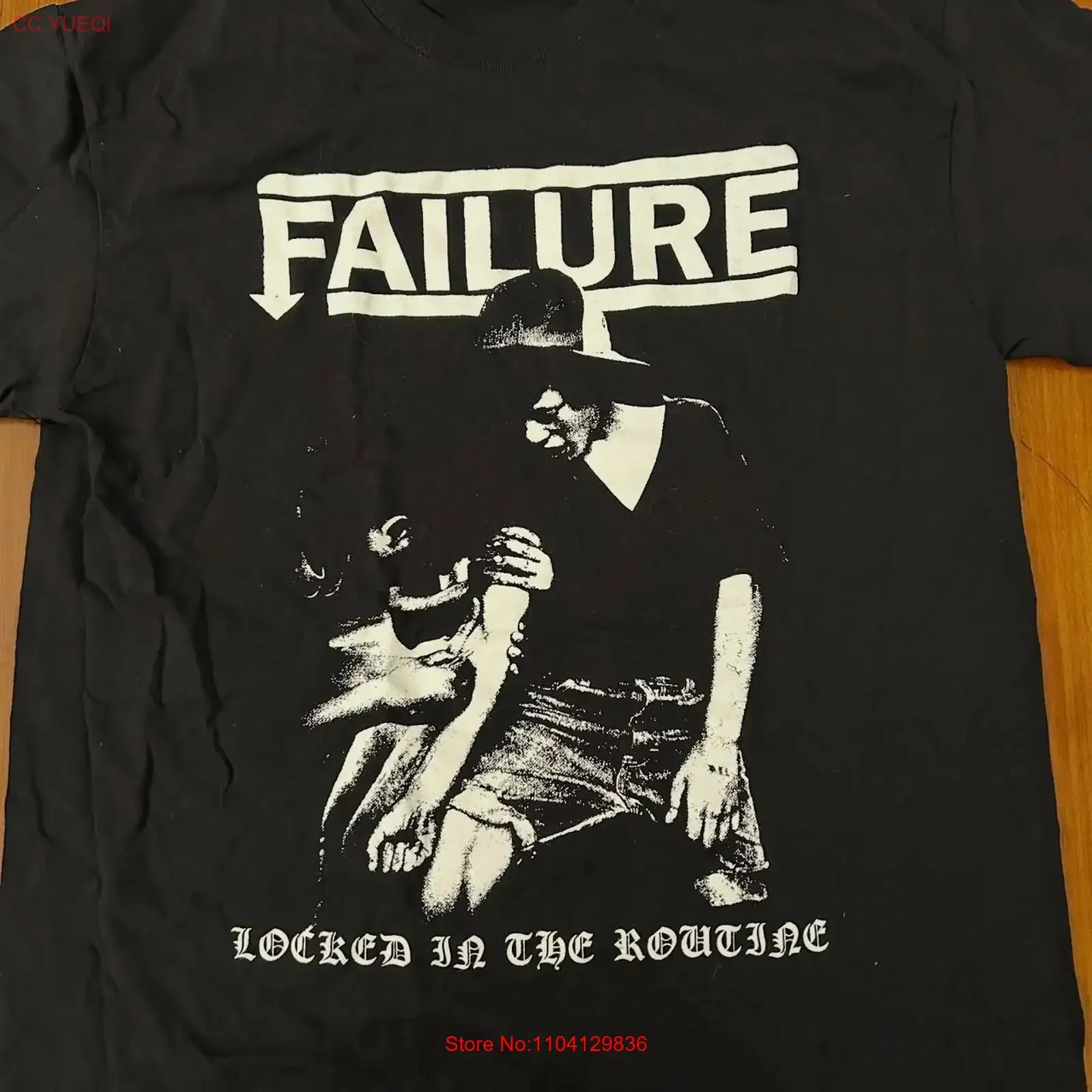 90s Remake Failure Rock band Retro style Black T shirt Sizes S 5XL NH1920 vintage Washed Stretched Casual designer clothes