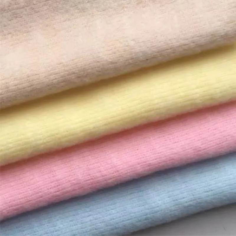 

L100cm X W170cm Imitation Rabbit Fur Knitted Fabric Snowflake Jacquard Ribbed Skin Friendly Winter Sweater Doll Scarf Material