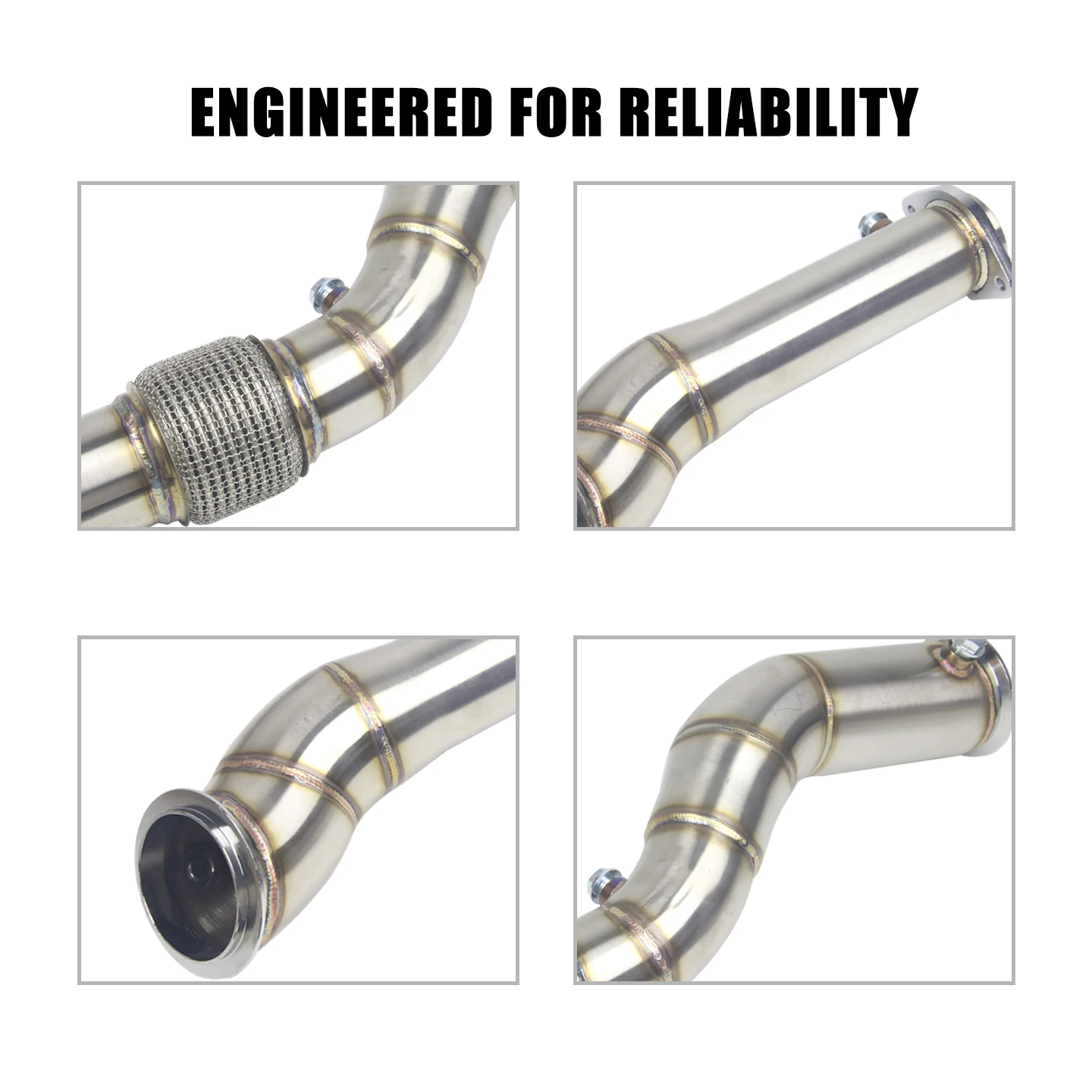S58 Downpipe 3inch for BMW 2020–2023 M3 M4 G80 G82 G83 RWD&AWD M2 G87 RWD Exhaust Catless Down Pipe RHD&LHD Exhaust Downpipe