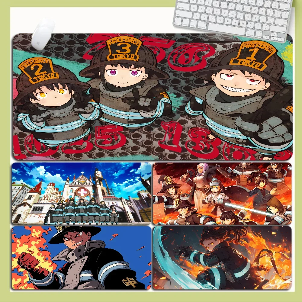 

F-Fire F-Force Anime Mousepad New Arrivals Gamer Speed Mice Retail Small Rubber Mousepad Size for big CSGO Game Desktop PCLaptop