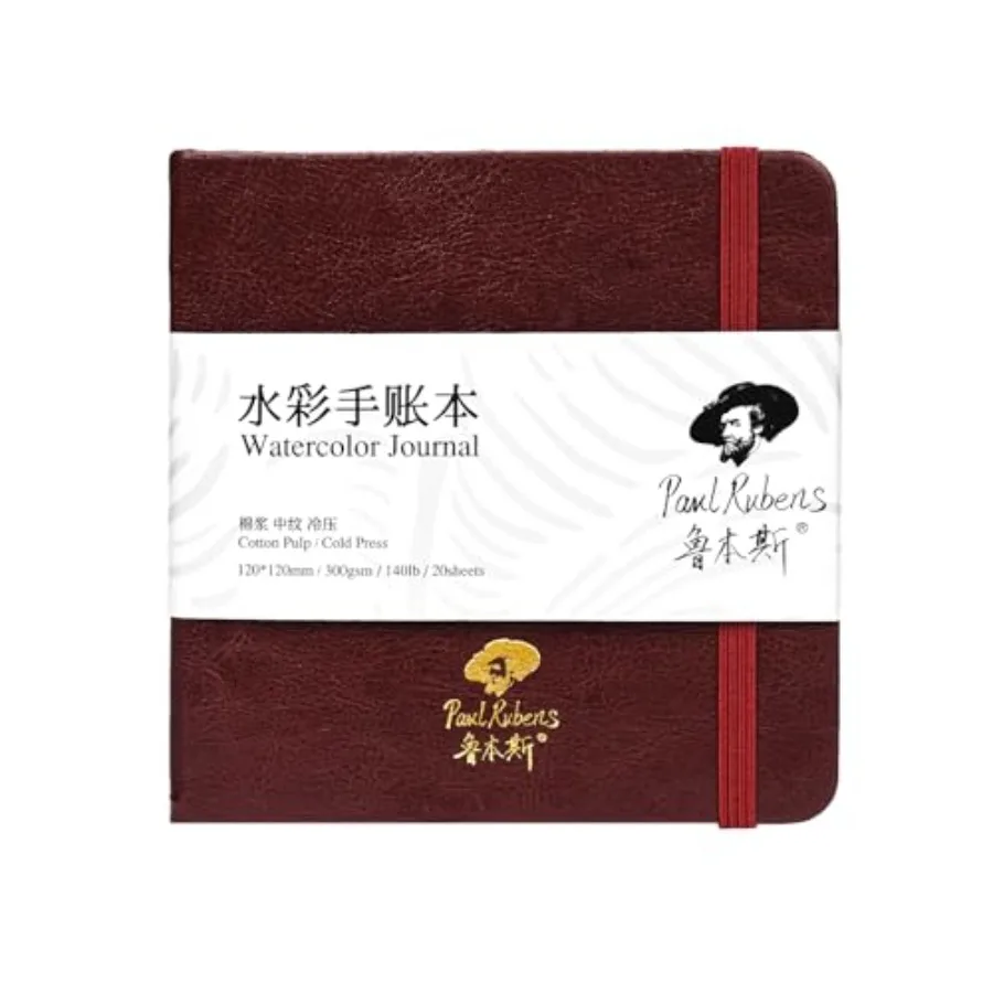 

Square Watercolor Journal, 00% Cotton Acid-Free Cold Press Watercolor Sketchbook 4.7 * 4.7 ch, 40lb/300gsm, 0 Sheets for Waterc