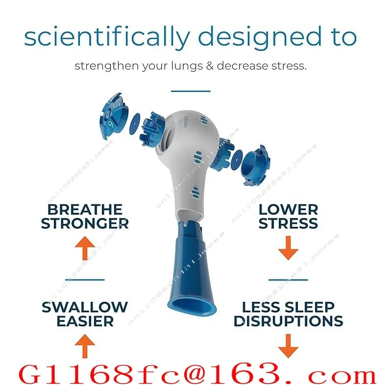 Respiratory Trainer Adjustable Lung Exerciser Vital Capacity Resistance Training