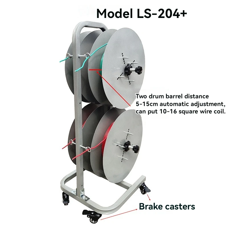 Automatic Electrician Wiring Device Wire Pay-Off Rack Pay-Off Device Wire Threading Machine Vertical Wire Stripping Machine