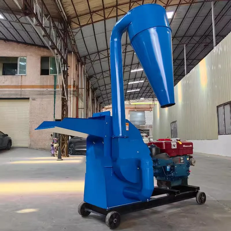 

7,5 кВт дизельный двигатель, большой молоток, мельница для подачи, солома, кукурузный початок, универсальная подающая машина для разведения 900-1000 кг/ч