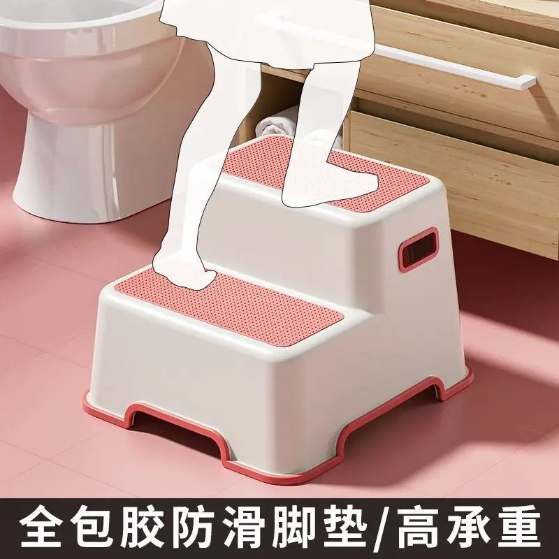 Ladder Stool Two-step Ladder Step Foot Pedal High And Low Stool Ladder Chair Dual-purpose Kitchen Climbing Stool