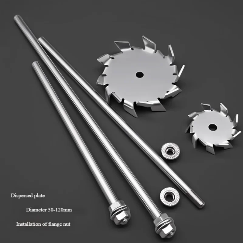 

Stainless steel laboratory dissolving stirring paddle dispersed blade stirring rod high precision nut shaft rod