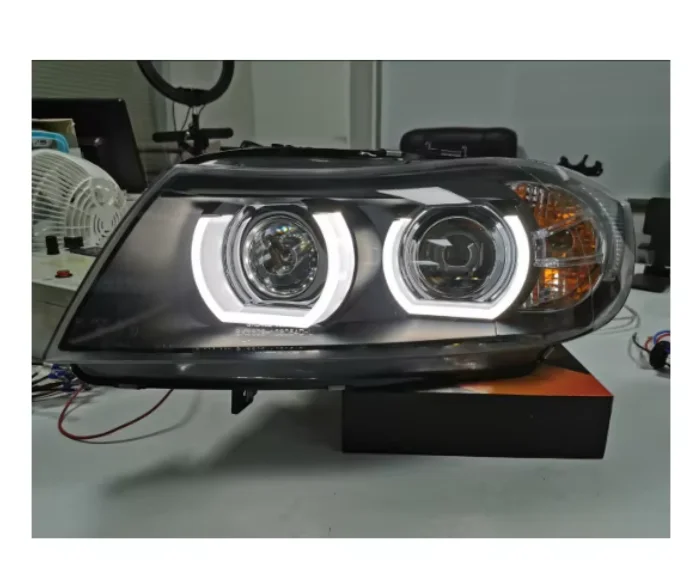 Modification and Upgrade 06-12 for BMW 3 Series Modified Angel  Eye Headlight Assembly E90