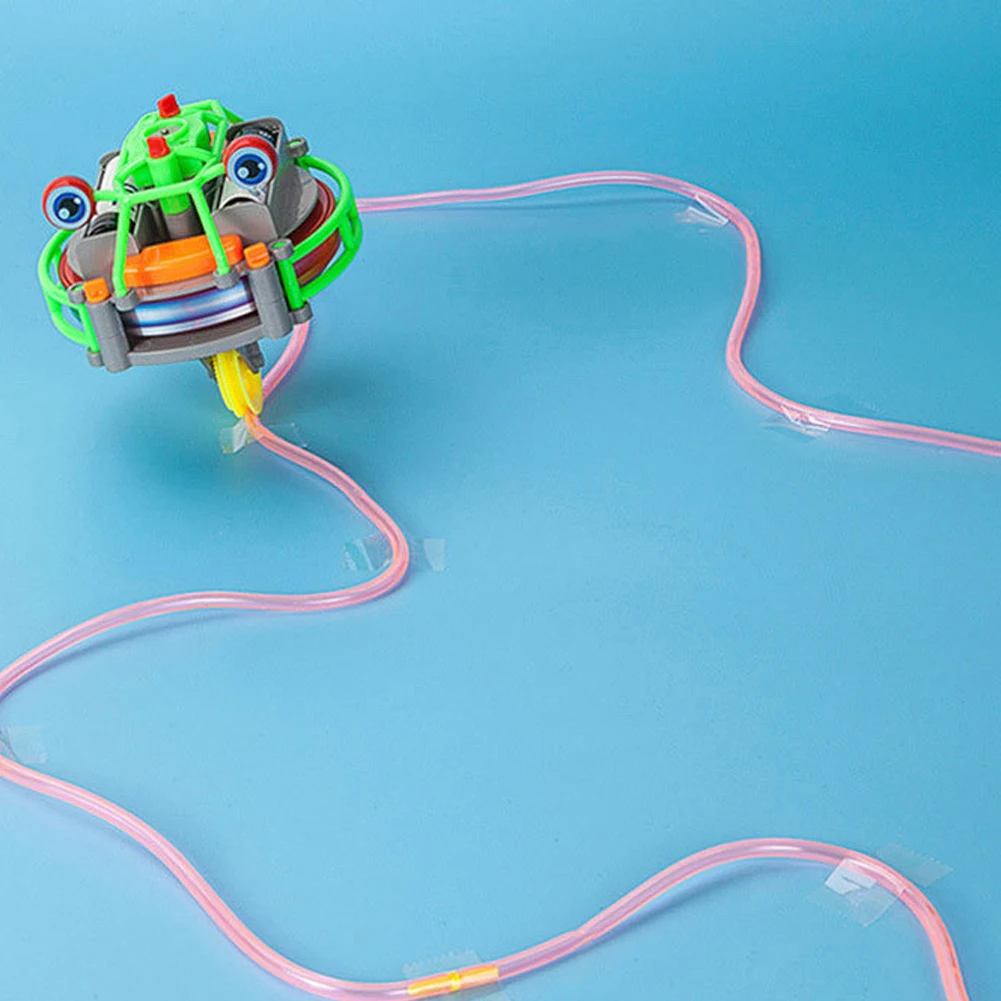 Unicycle Balance Toy Wire Walking Assembly Gyro Toy Anti Gravity Unicycle Robot Electric Toy Tightrope Walker for 3-12 Years Old