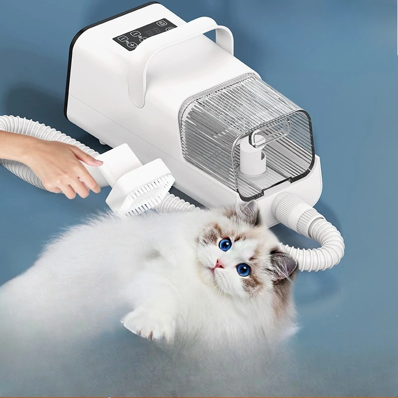 Pet multi-functional blowing and suction integrated, cat and dog special push and shearing machine