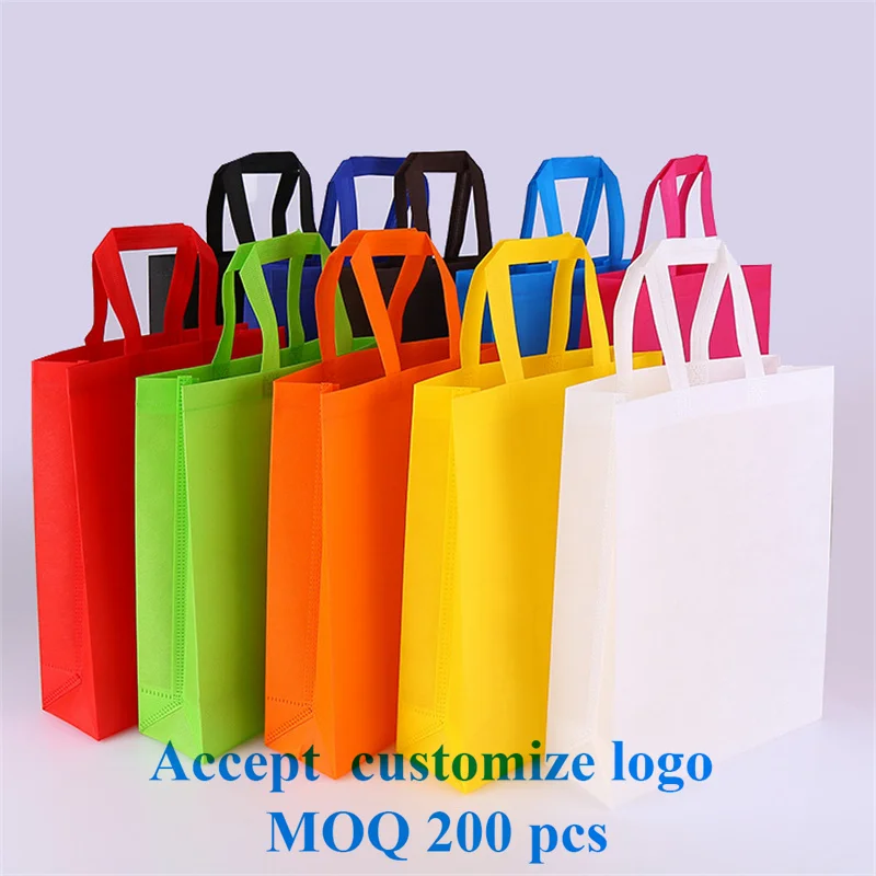 Wholesale Free Custom Non Woven Shopping Bag Polypropylene Promotional Bags Printing