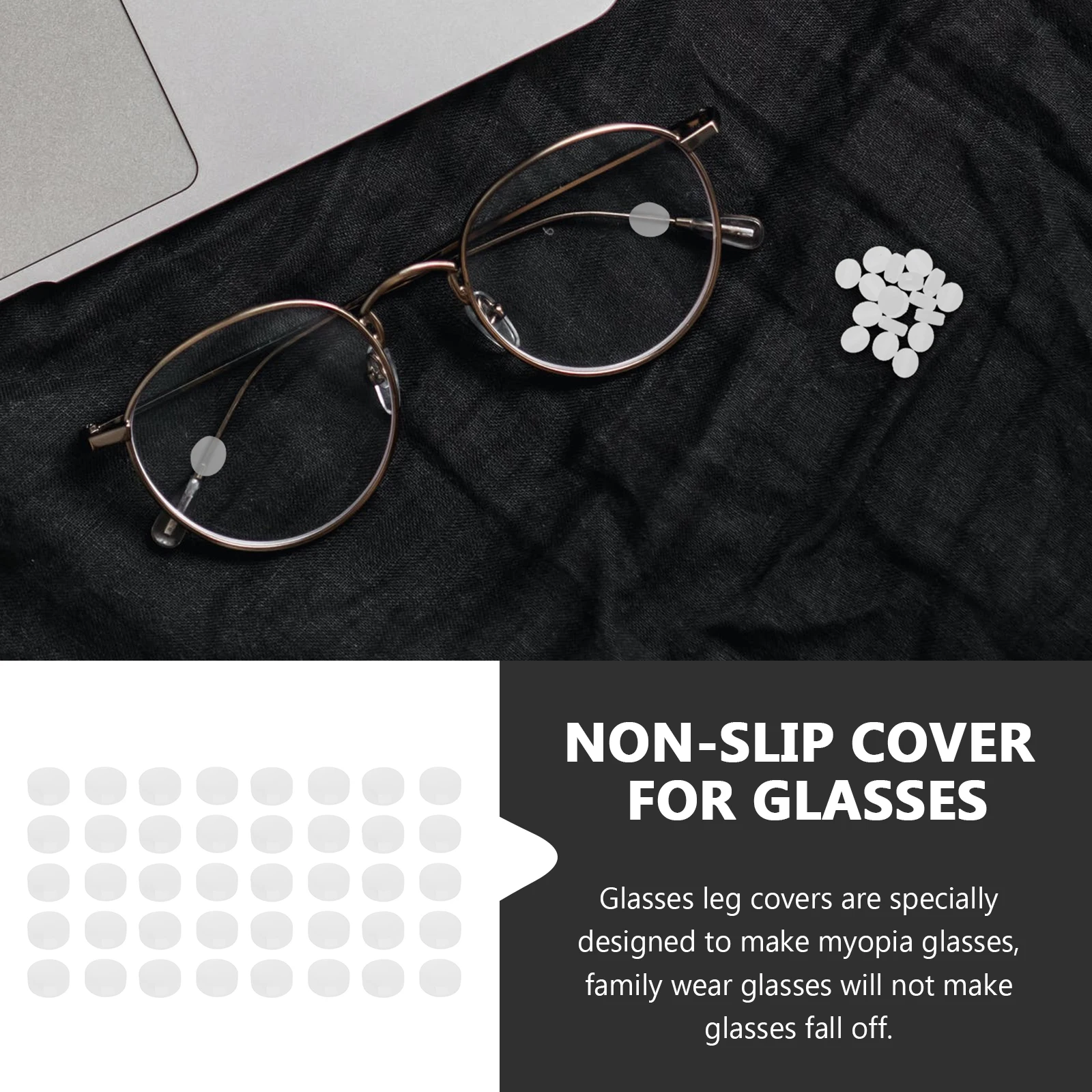 

40Pcs Silicone Anti- Oval Glasses Retainers Comfortable Flexible Glasses Leg Covers for Outdoor Sports Gymnastics Swimming