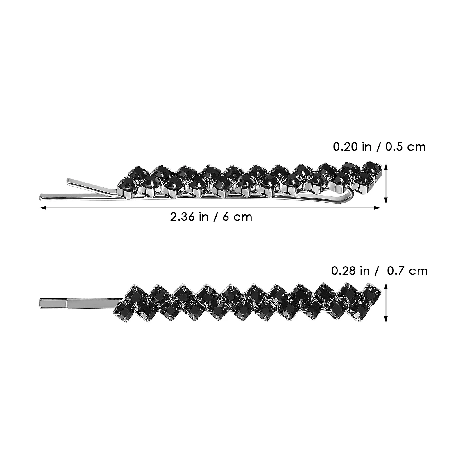 1 Zestaw Kryształowych Wsuwek do Włosów Stylowe Metalowe Wsuwki do Włosów Ślubne Imprezowe Klipsy do Włosów dla Kobiet