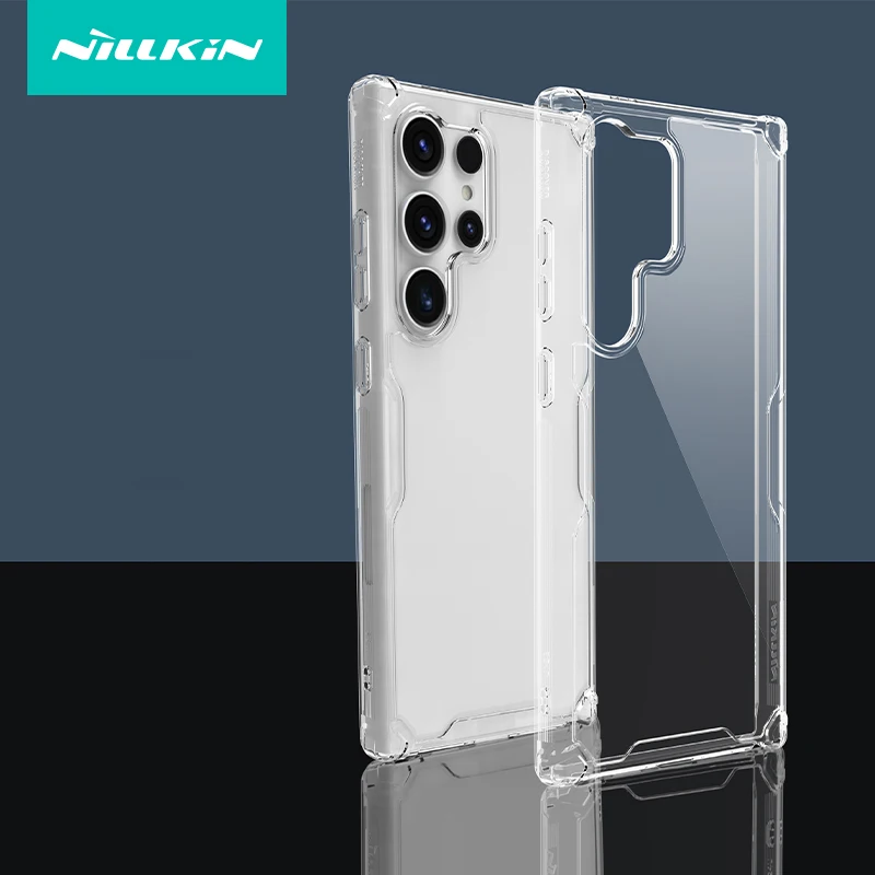 

For Samsung Galaxy S25 Ultra Case NILLKIN Nature TPU Pro Transparent Clear Cover with Soft Silicone Edge For Galaxy S25 Ultra