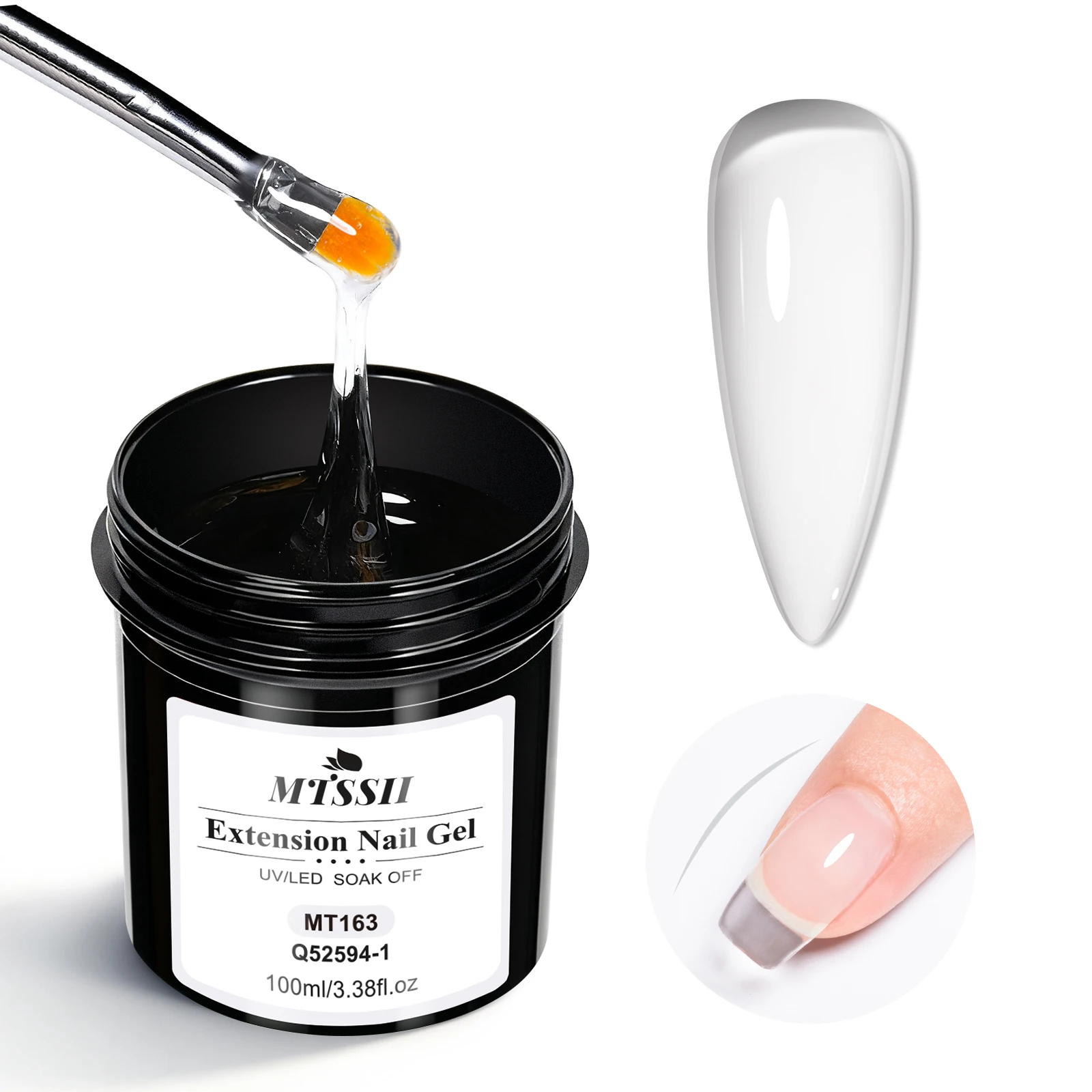 7 قطعة 100 مللي واضح سريع تمديد جيل للأظافر عدة قاعدة معطف فوقي UV LED علاج طويل الأمد لمدة 28 يومًا + DIY بها بنفسك مانيكير مستلزمات الأظافر #5