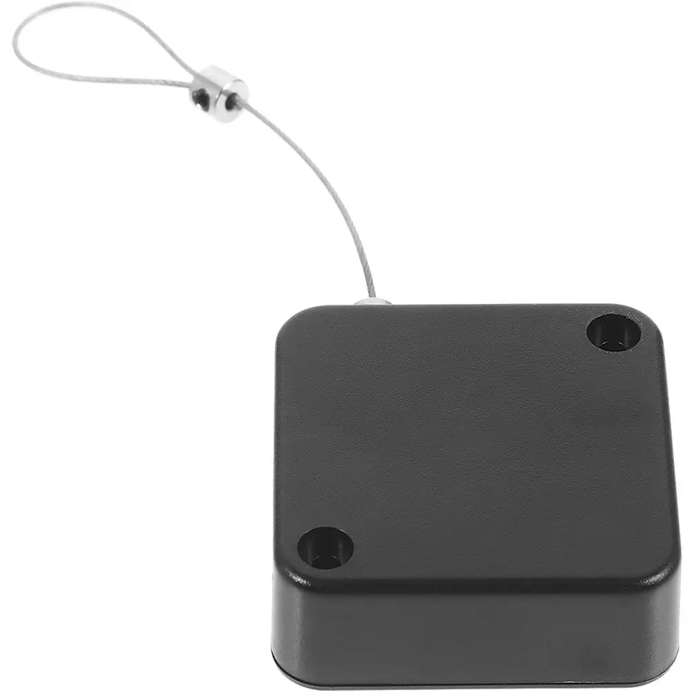 

Retractable Cable Lock Case Black Anti Lost Cable Box Automatic Retractable Steel Wire Security Display Lock for Electronic