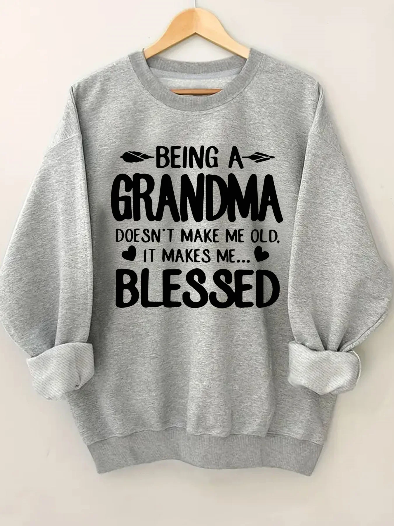 

Модный свитшот с принтом в виде букв и круглым вырезом для женщин, стильная повседневная уличная одежда