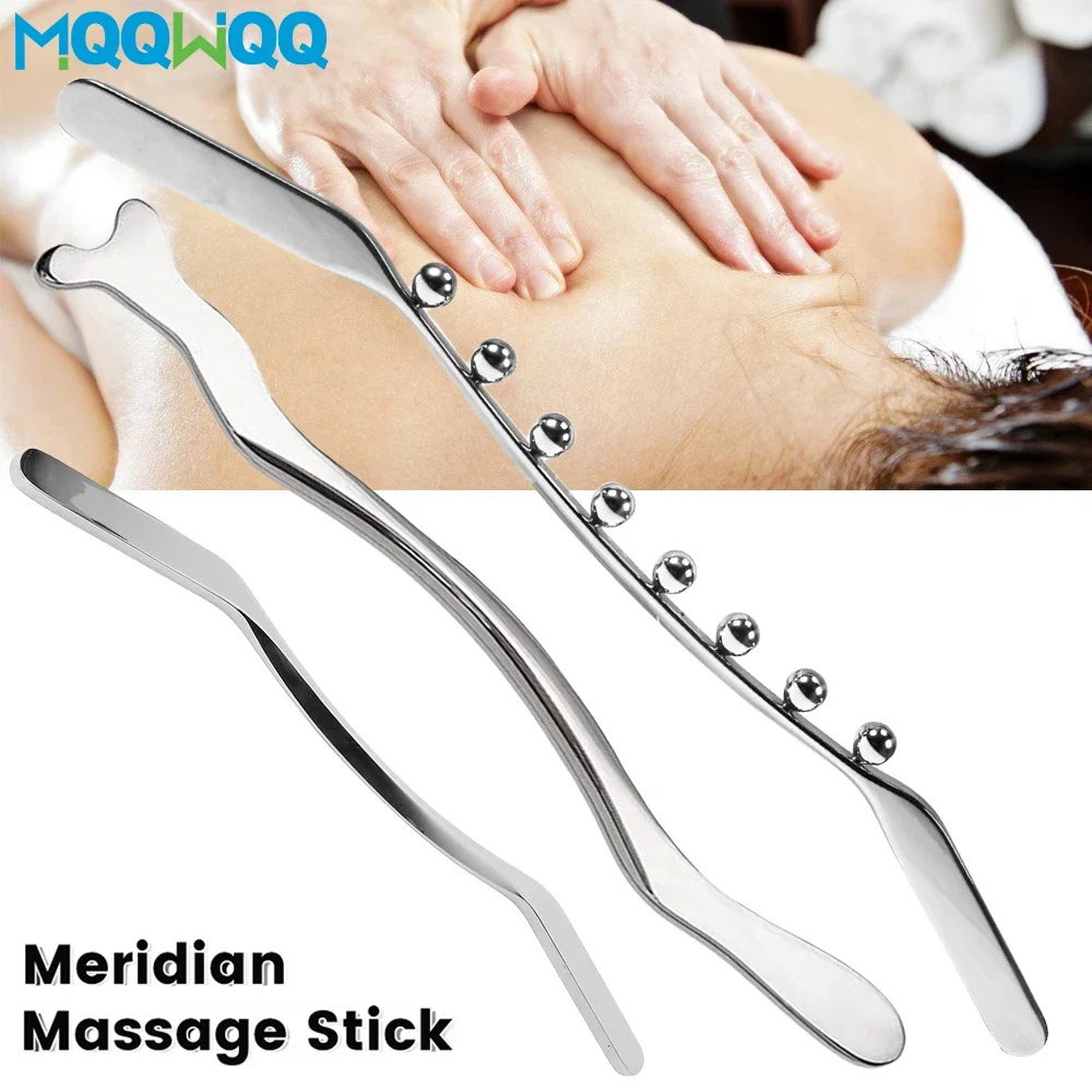 

Stainless Steel Lymphatic Drainage Massage Stick Myofascial Release Stomach Anticellulite Massager Waist Back Leg Body Sculpting