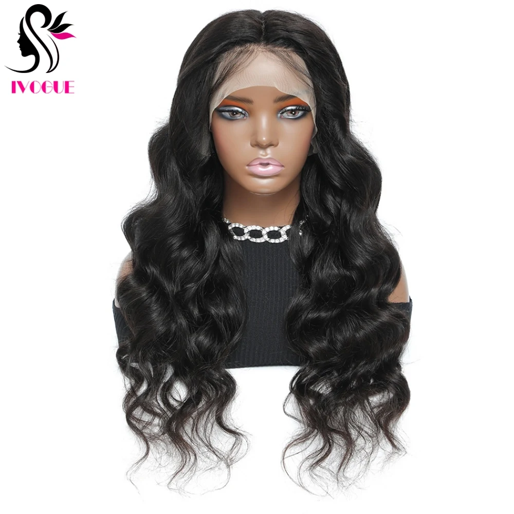 5*4.5 Silk Base Full Lace Human Hair Wigs With Baby Hair Pre Plucked Brazilian Remy Hair Trasparent Lace Wig Body Wave for Women