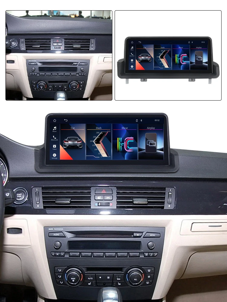 MEKEDE All-in-One 10,25-Zoll-Autoradio Multimedia GPS Wifi Linux OS Kabelloses Carplay Android Auto Player für BMW 3er E90 E91 E92 E93 2005 - 2012 Navigation Mirror Link BT 1920*720 Touchscreen