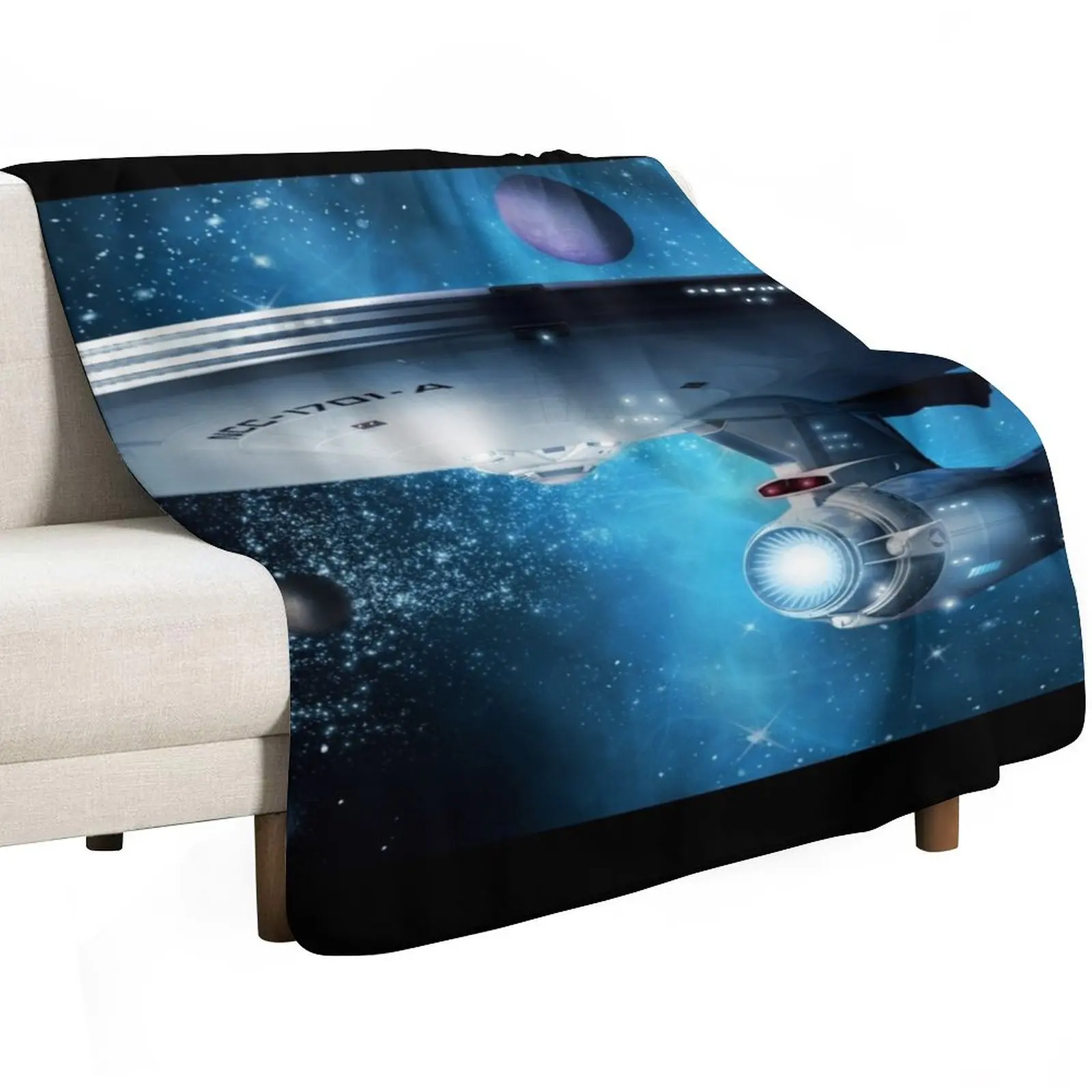 Enterprise A - Where Silence Has Lease Throw Blanket valentine gift ideas sofa bed Polar manga Baby halloween Blankets