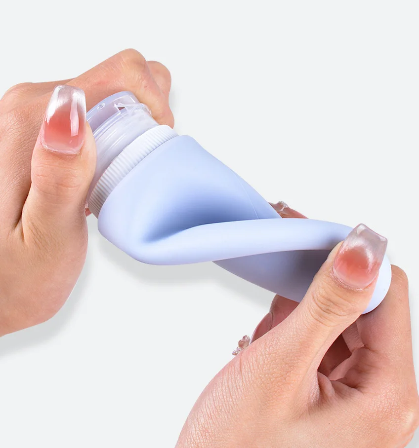Leak Proof Squeezable Silicone Travel Bottles, Reusable, Refillable Bottles, Sustainable, TSA Approved Toiletries Container