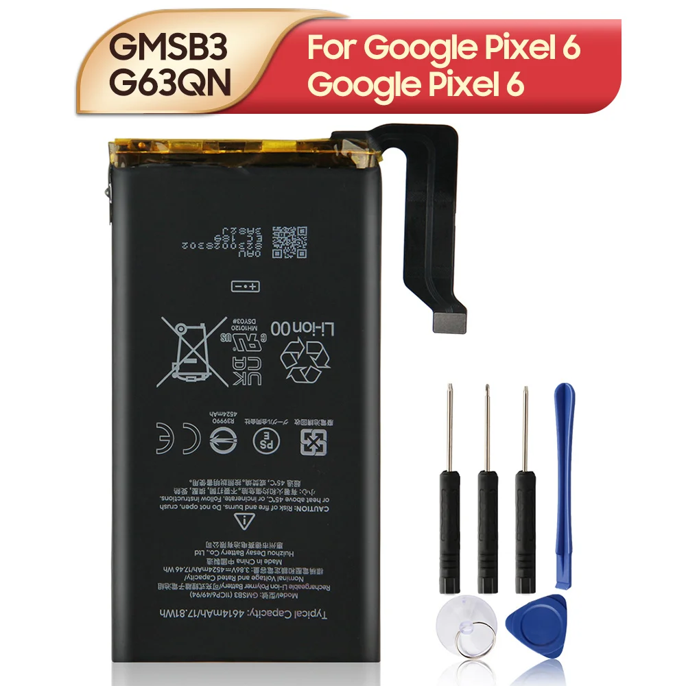 

Original Replacement Phone Battery GMSB3 G63QN GLU7G For Google Pixel 6 Pixel6 Google Pixel 6 Pro Pixel6 Pro Google Pixel 6A