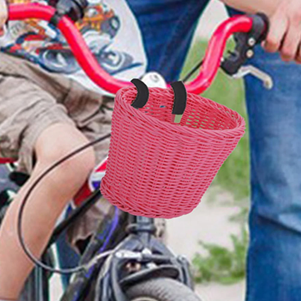 

4 Pairs Bicycle Accessories Basket Straps for Bike Front Electric Pu Scooter Belt Container Child Convenient