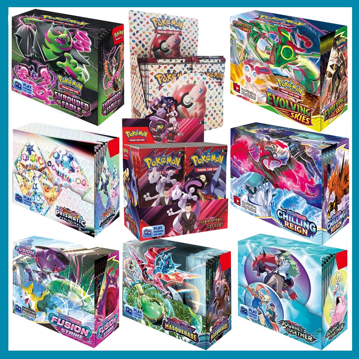 

Новая коллекционная карта карт покемонов 360. Упаковка карт покемонов. Серия «Меч и щит». Слипая коробка. Флэш-карта покемонов для домашних животных. Mewtwo.