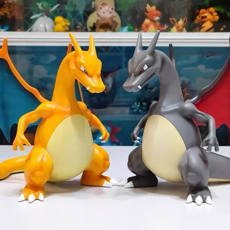 Anime Pokemon 1/10 Fire Dragon Action Figures Japanese Anime Pokemon Gk Statue Model Doll Collect Desktop Ornament Birthday Gift