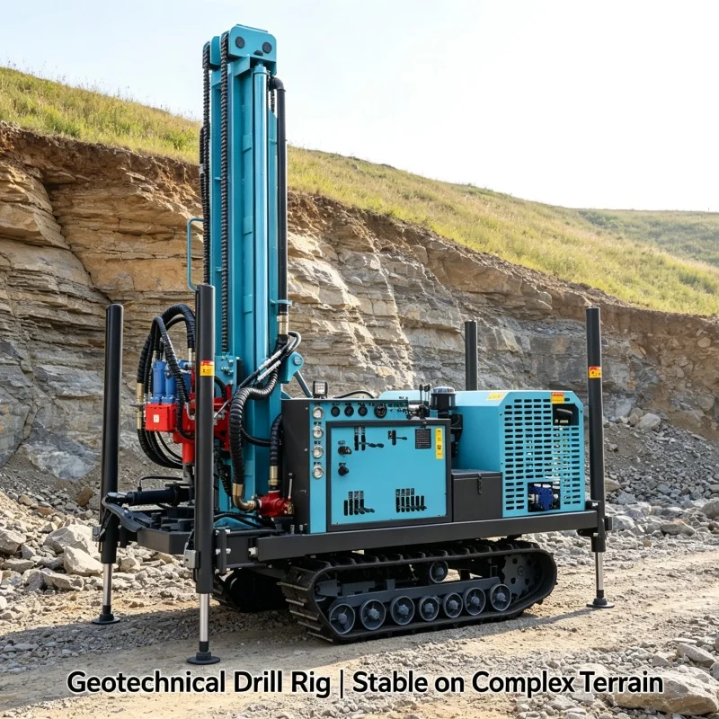 Foreuse de puits d'eau sur chenilles compacte, best-seller personnalisé, directement de l'usine, machine de forage de puits d'eau