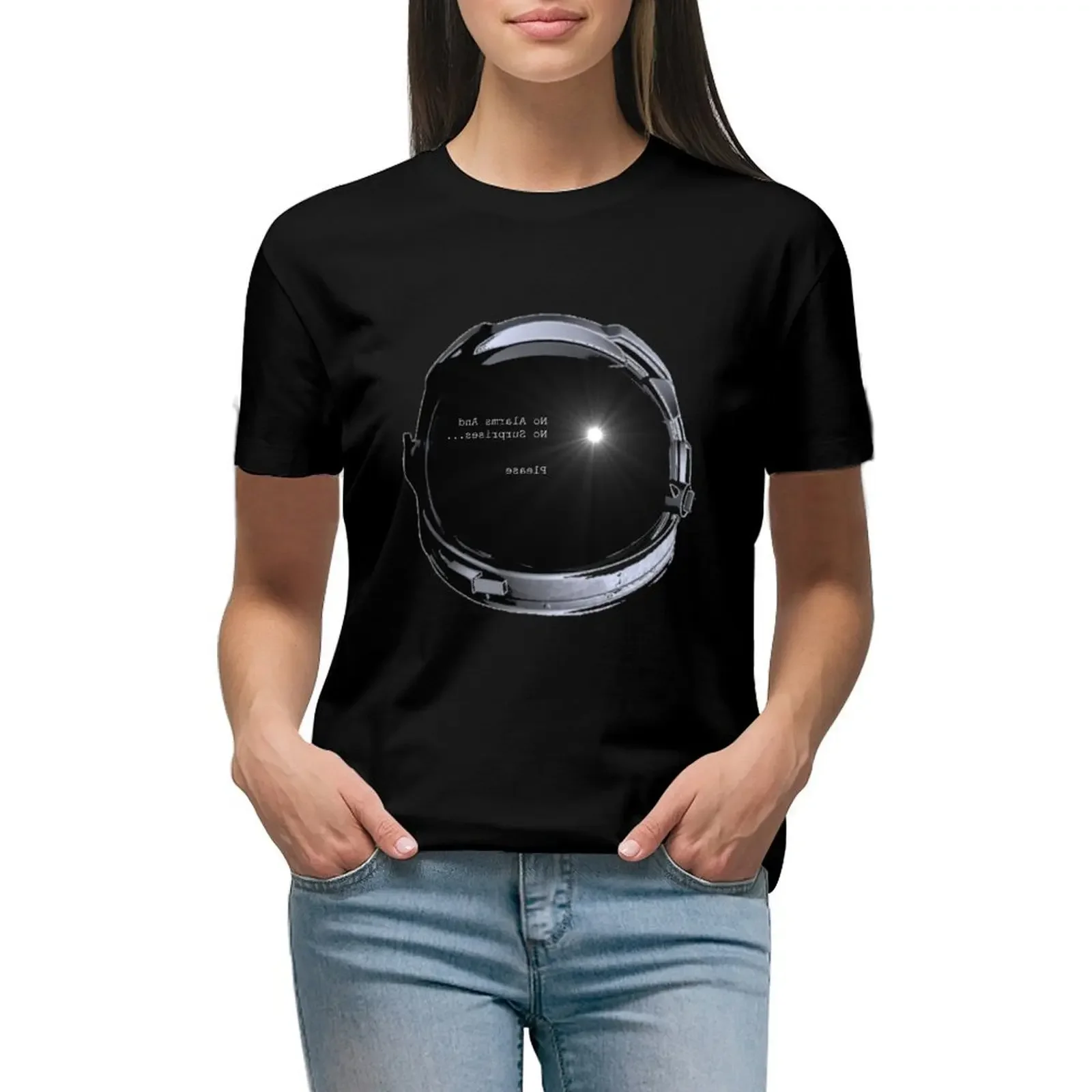 

No Surprises T-Shirt plain heavyweights blacks Aesthetic clothing western t shirts for Women