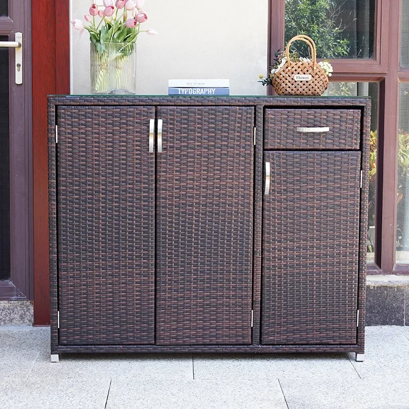 YY Home Doorway Shoe Cabinet Outdoor Balcony Waterproof and Sun Protection Locker