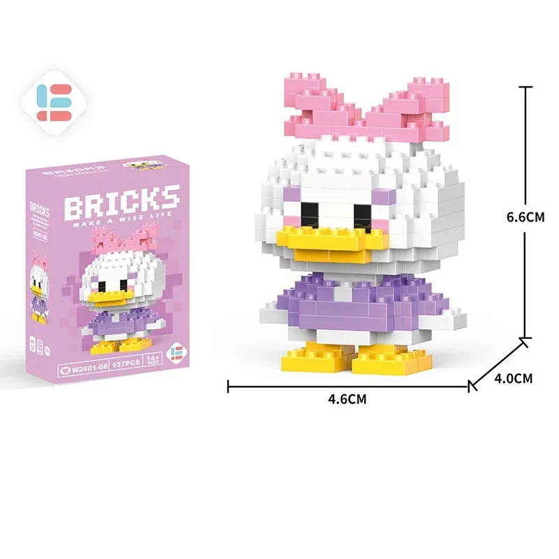 Sanrio Kuromi, Hello Kitty, Bausteine, Disney, Mickey Mouse Club, Anime-Modell, Bausteine, Spielzeug für Kinder, Geschenke. – Detail 5