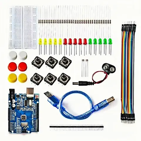 Starter Kit For UNO R3 Mini Breadboard LED Jumper Wire Button For Arduino Diy Kit School Education Lab