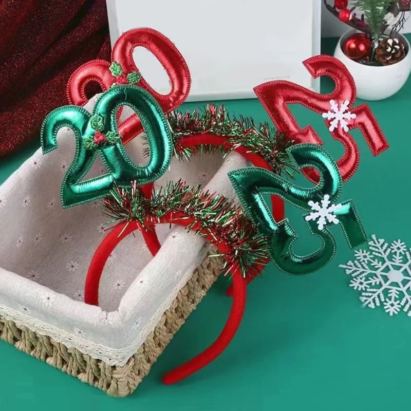 2025 Holiday Headbands Unisex Celebratory Headpiece Antiskid Women Headdress K3KF