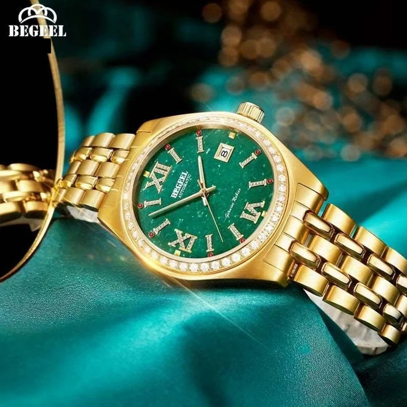 Relojes BEGEEL para hombre, relojes mecánicos, relojes mecánicos completamente automáticos, relojes mecánicos para caballero, relojes luminosos para hombre