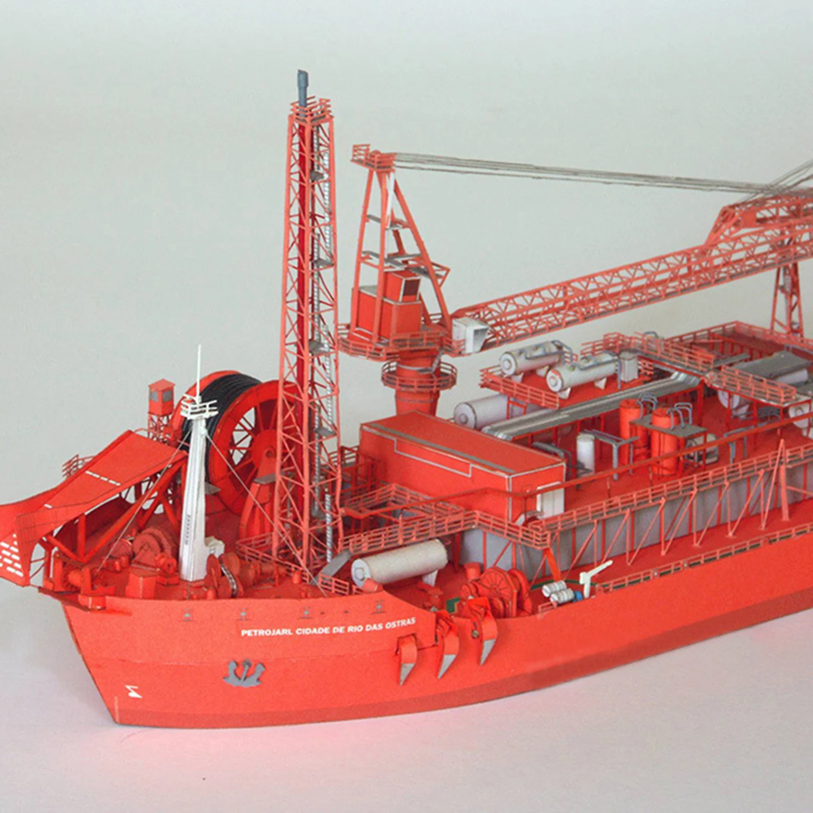 FPSO Production Tanker 3D Paper Model Ship Puzzle Education craft for paper Gifts