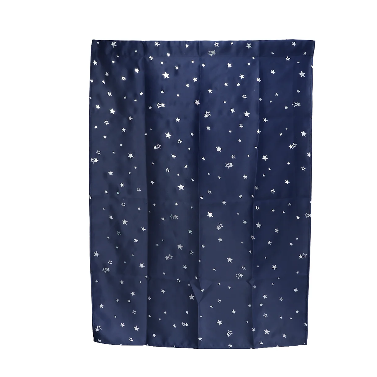 Tirai Blackout 100x130cm Motif Bintang untuk Dekorasi Kamar Tidur, Ruang Tamu, Kamar Mandi, Panel Grommet Penggelap Warna Biru Dongker