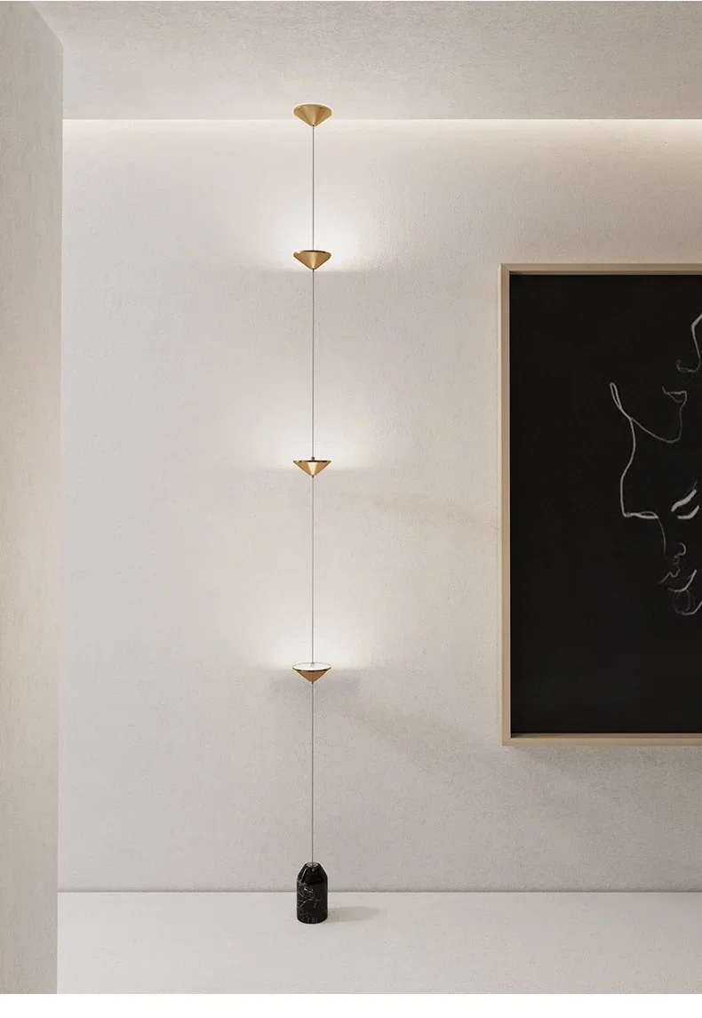 Modern Floor Lamp Pendant Light Luxury Black Atmosphere Light Living Room Sofa Edge Minimalist Bed Head Neutral Decoration Light