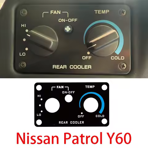 For Nissan Patrol Y60 Air Conditioning Panel Sticker PVC Refrigerator Switch Panel Sticker Safari Y60 Interior Accessories