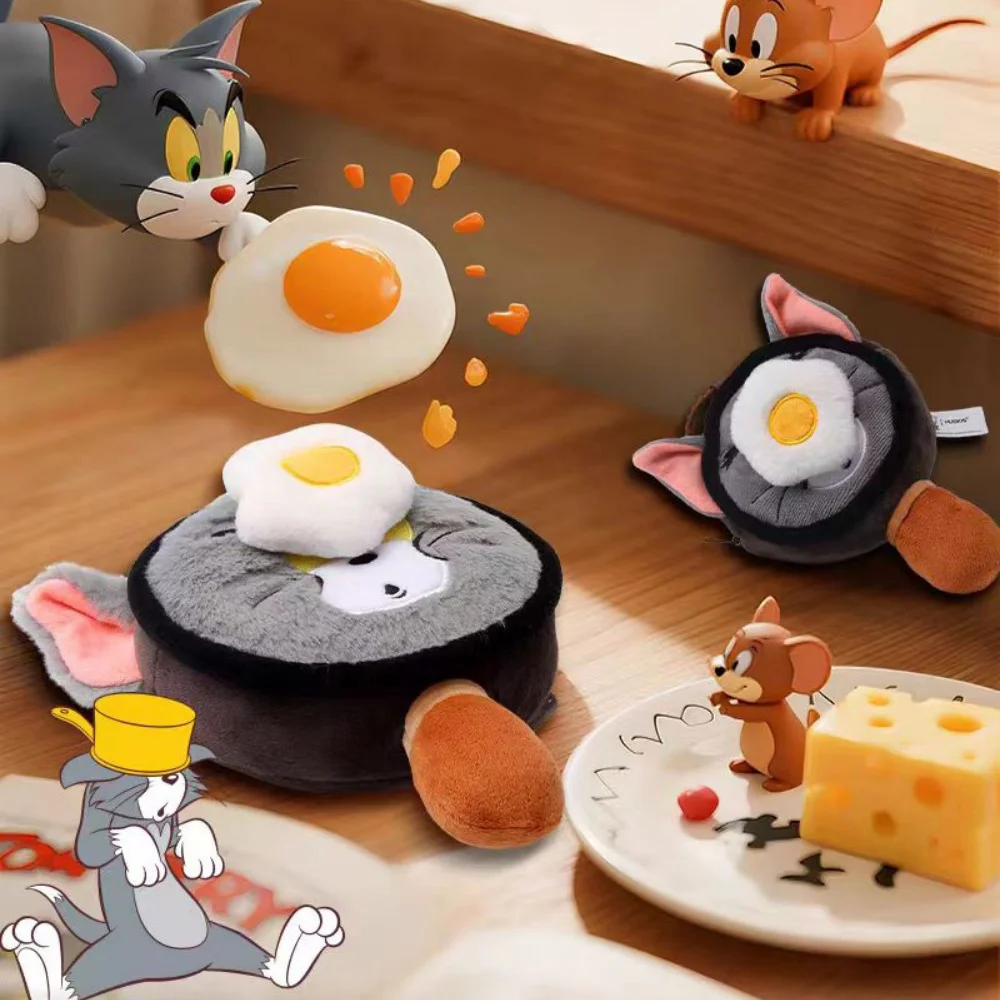 本物のトムとジェリーフライパンシリーズぬいぐるみ財布かわいい学生通学装飾人形おもちゃ女の子クリスマスギフト