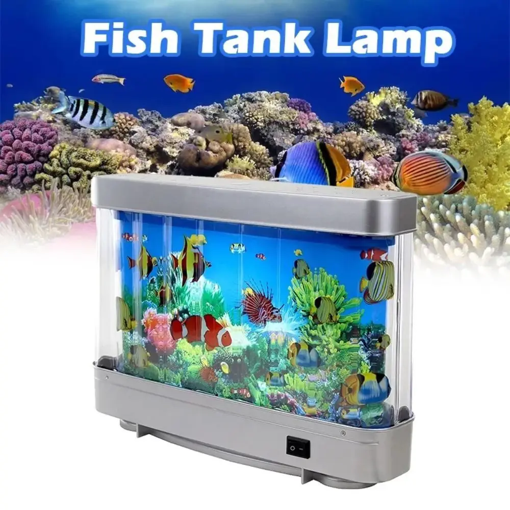 

With Switch Simulation Ornamental Fish Lamp Virtual Ocean Dynamic Waterproof Artificial Fish Tank Lamp Cute Plastic